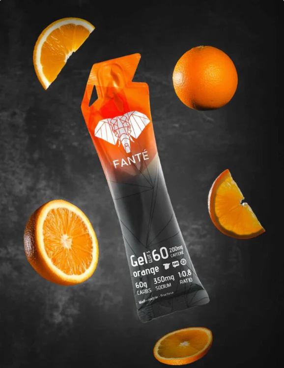 GEL ENERGÉTICO FANTÉ GEL 60 - Cafeína 200mg - Naranja - Image 2