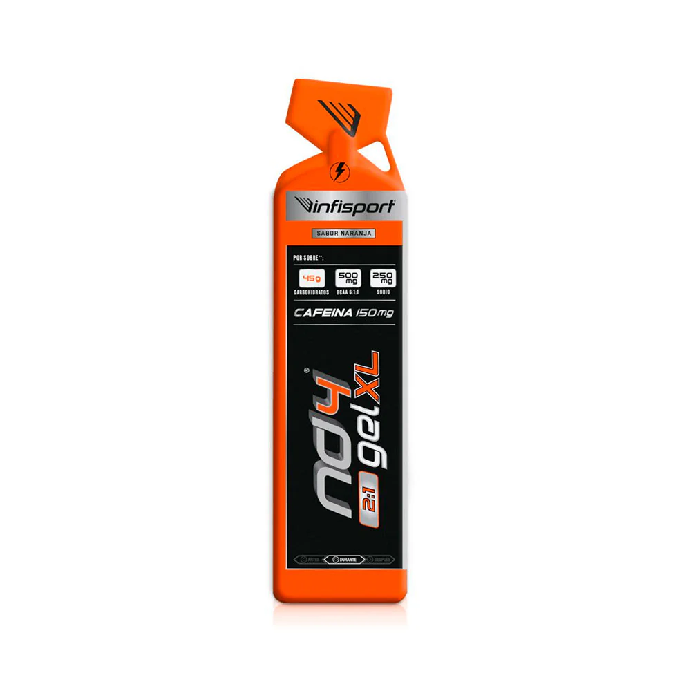 GEL ENERGÉTICO INFISPORT ND4 2:1 XL - Cafeína 150mg - Naranja
