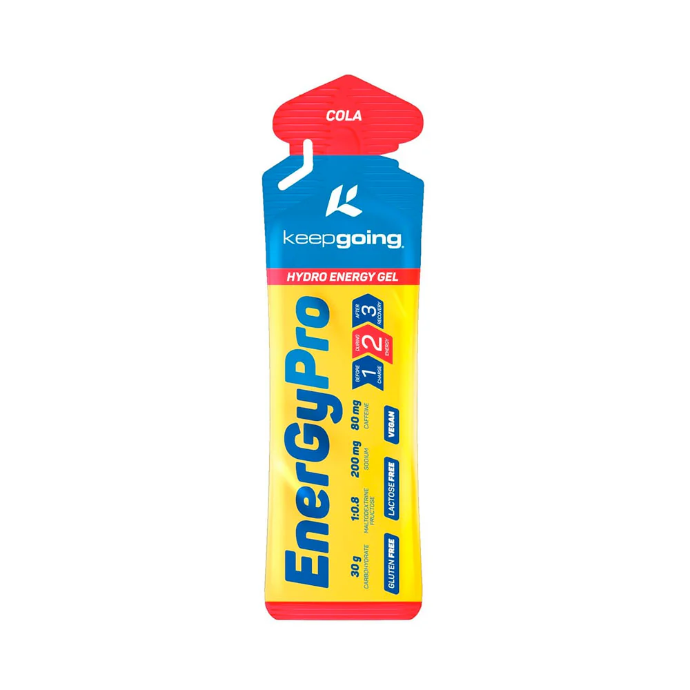 GEL ENERGÉTICO KEEPGOING ENERGYPRO GEL 60gr - Cafeína 80mg - Cola