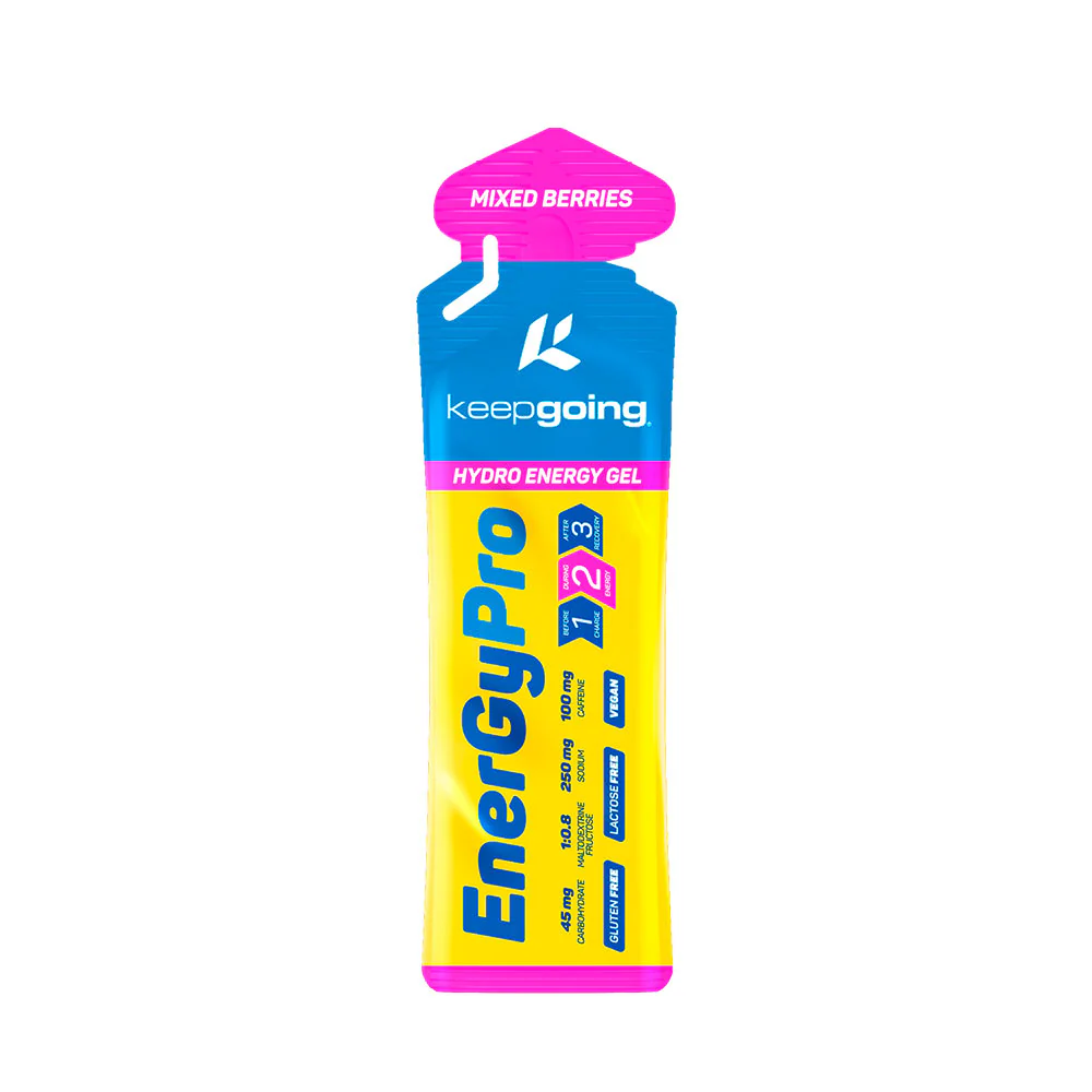 GEL ENERGÉTICO KEEPGOING ENERGYPRO GEL 75gr - Cafeína 100mg - Mixed berries