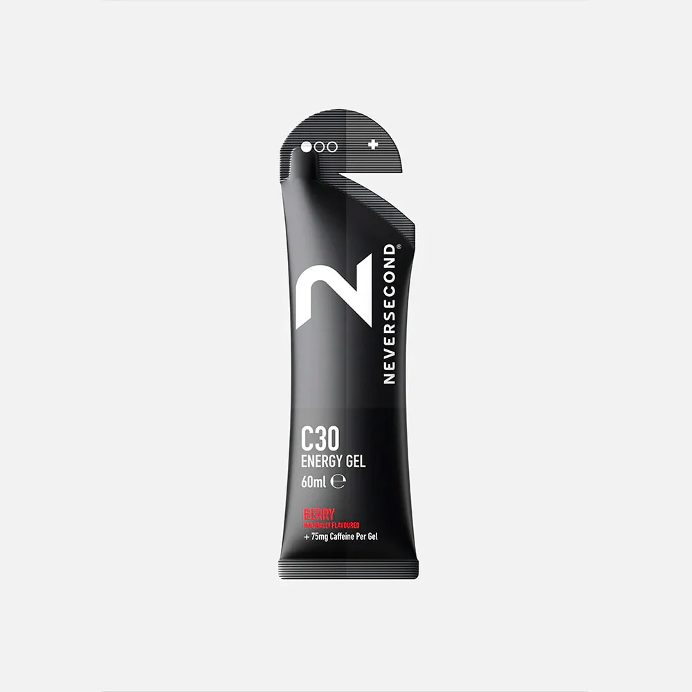 GEL ENERGÉTICO NEVERSECOND C30+ - Cafeína 75mg - Frutas del Bosque