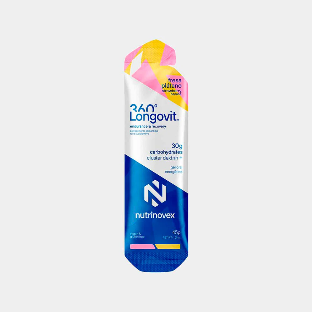 GEL ENERGÉTICO NUTRINOVEX LONGOVIT 360 - Fresa Plátano