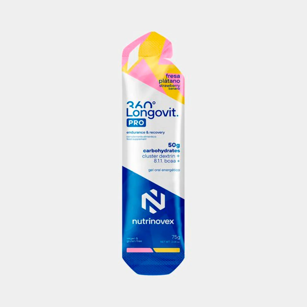 GEL ENERGÉTICO NUTRINOVEX LONGOVIT 360 PRO - Fresa Plátano