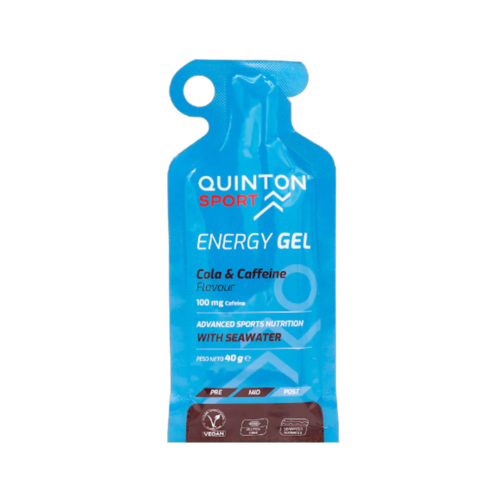 GEL ENERGÉTICO QUINTON SPORT - Cafeína 100mg - Cola