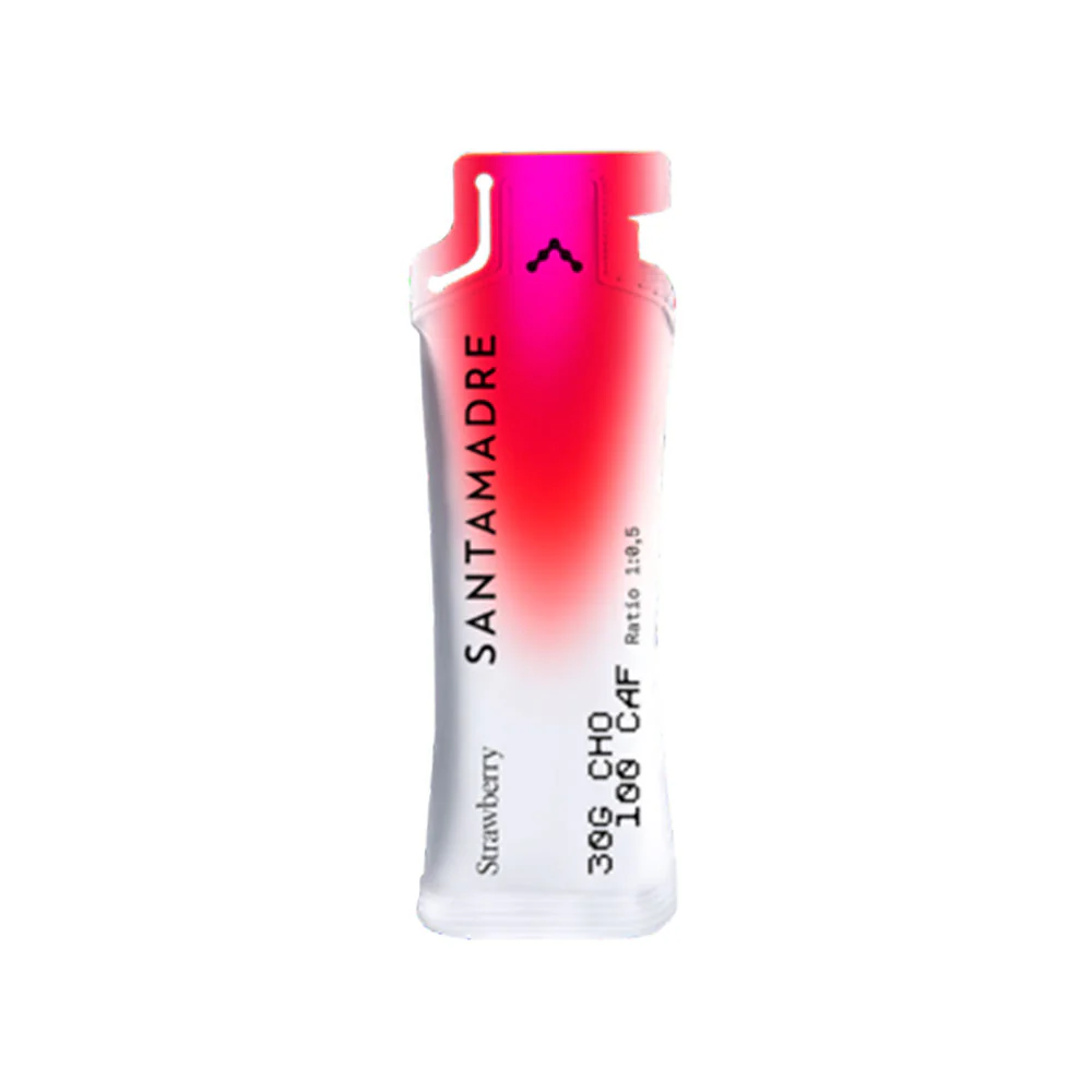 GEL ENERGÉTICO SANTA MADRE 30CHO 100 CAF - Cafeína 100mg- Fresa