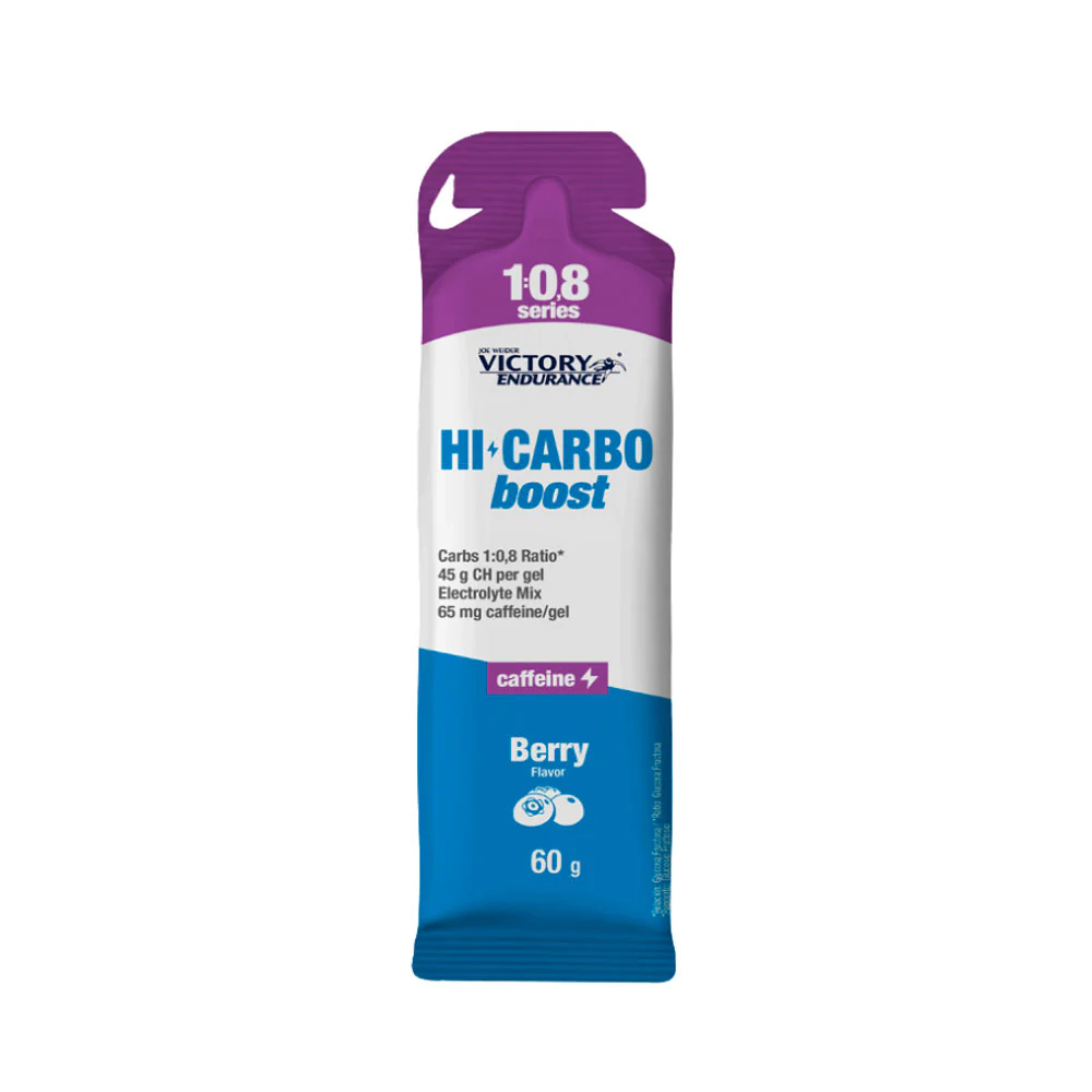 GEL ENERGÉTICO VICTORY ENDURANCE HI-CARBO BOOST - Cafeína 65mg - Frutos del Bosque