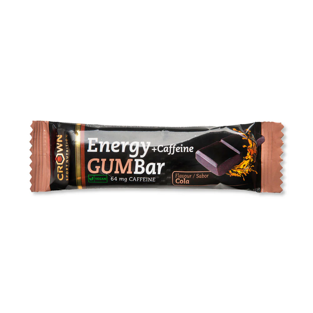GOMINOLA ENERGÉTICA CROWN ENERGY GUM BAR - Cafeína 64mg - Cola