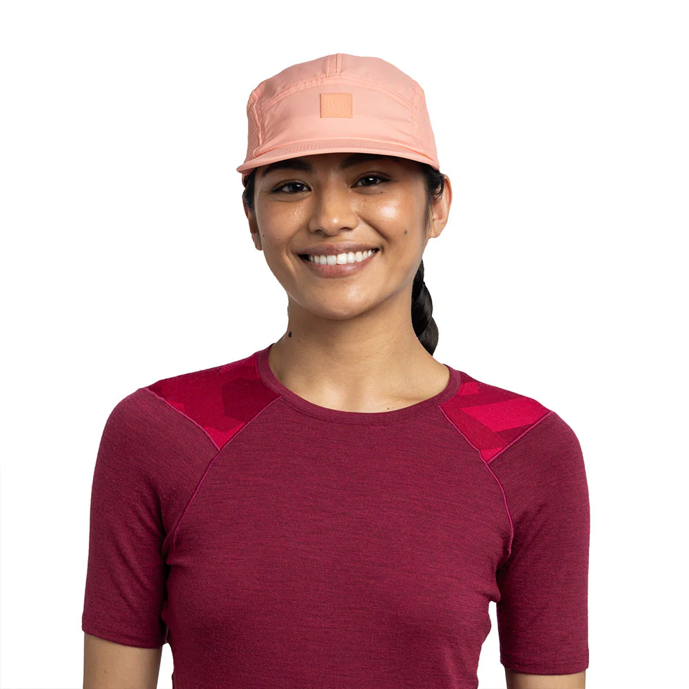 GORRA BUFF 5 PANEL GO - Solid Coral - Image 4