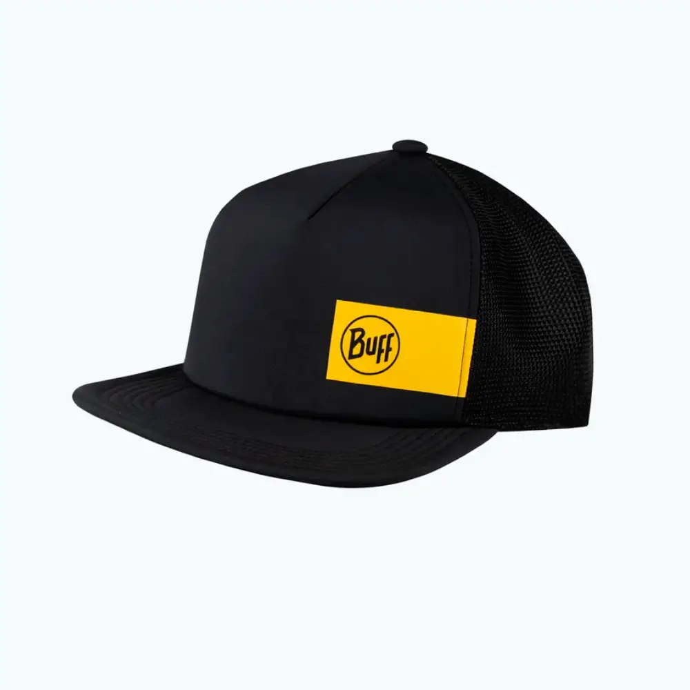 GORRA BUFF EXPLORE TRUCKER - Cream Logo Black