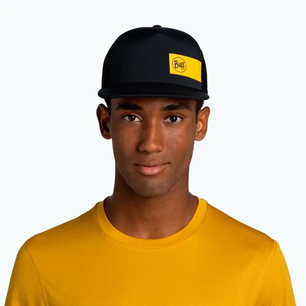 GORRA BUFF EXPLORE TRUCKER - Cream Logo Black - Image 2