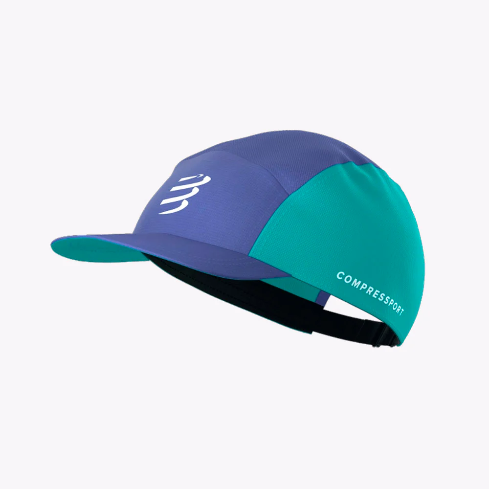GORRA COMPRESSPORT 5 PANEL - Orient Blue / Pool Blue
