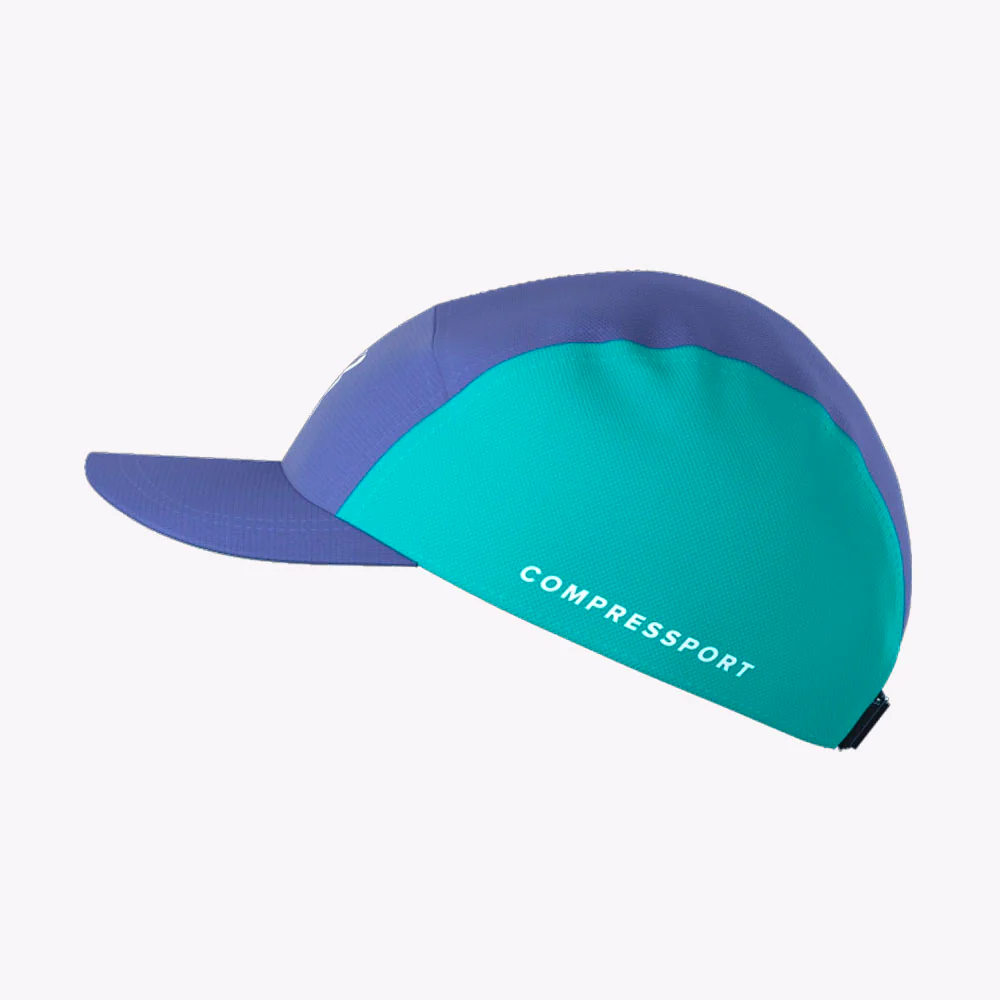 GORRA COMPRESSPORT 5 PANEL - Orient Blue / Pool Blue - Image 3