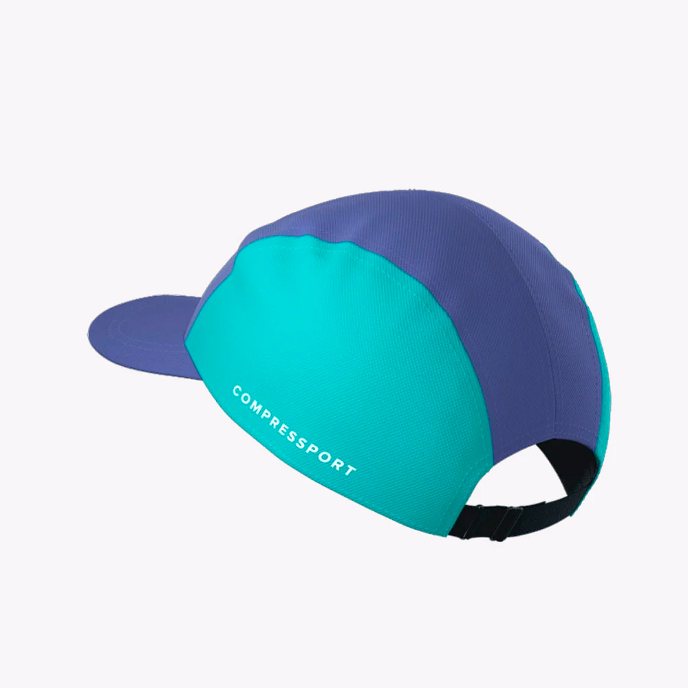 GORRA COMPRESSPORT 5 PANEL - Orient Blue / Pool Blue - Image 4