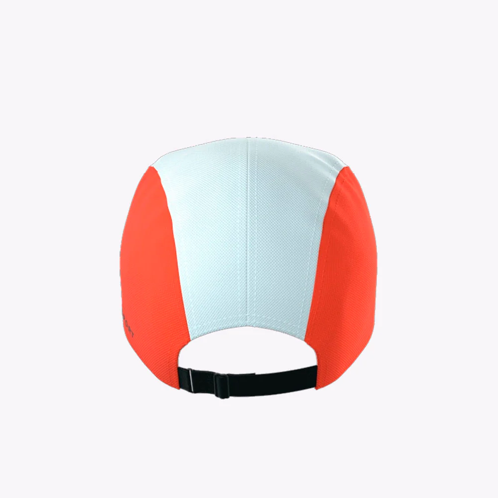 GORRA COMPRESSPORT 5 PANEL - Star White / Tigerlily - Image 2