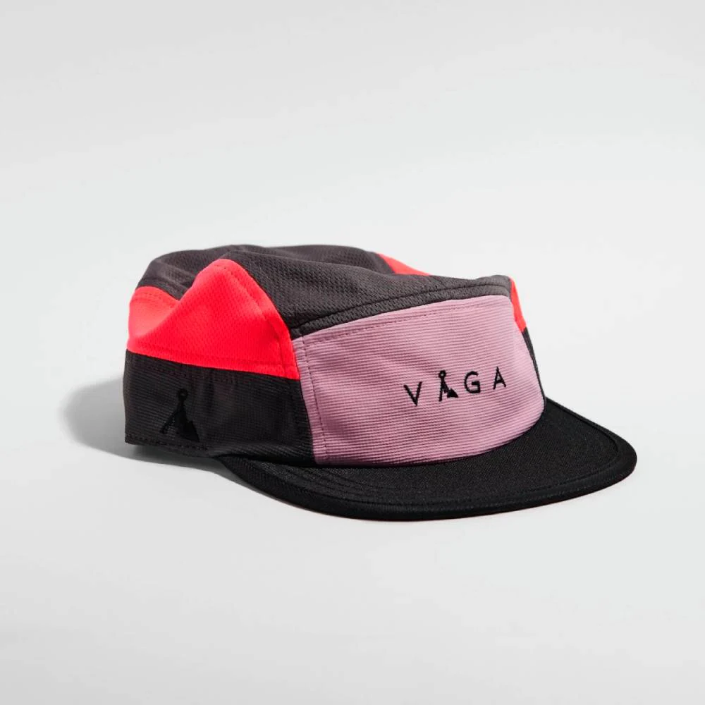 GORRA VÅGA CLUB - Dark Taupe / Neon Peach / Pastel Pink