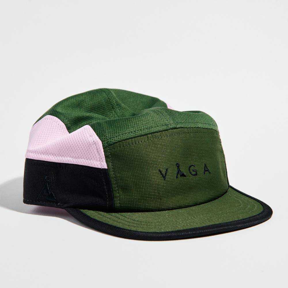 GORRA VÅGA CLUB - Utility green / Black / Light pink
