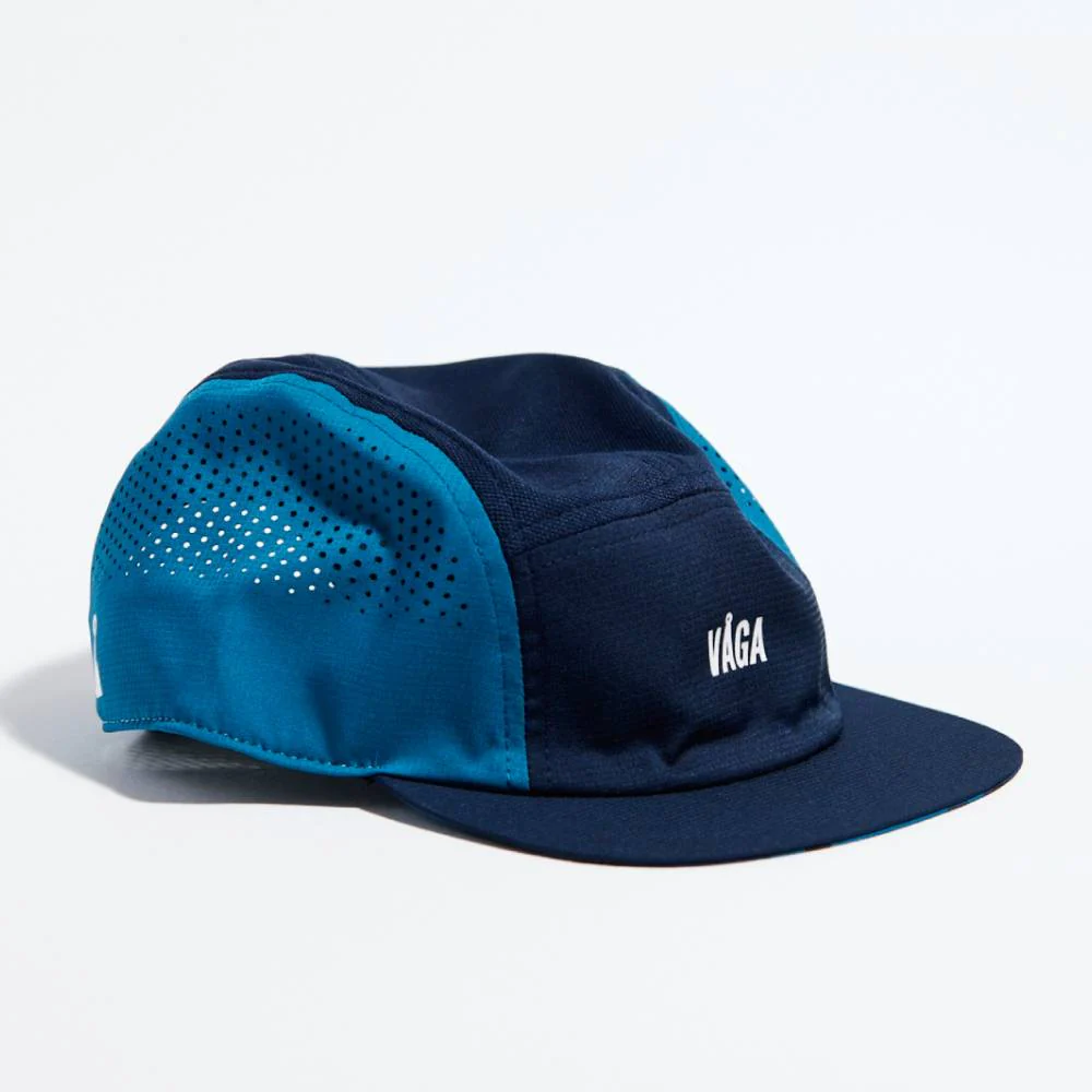 GORRA VÅGA FEATHER RACING - Teal / Navy Blue