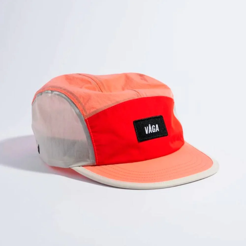 GORRA VÅGA PACER - Flame Red / Coral / Dust Grey