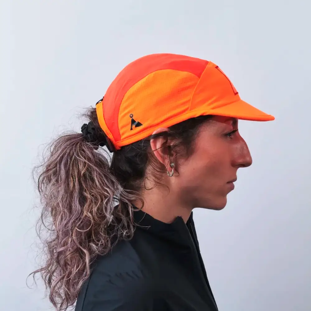 GORRA VÅGA TRANSIT LITE - Neon Orange / Coral - Image 3