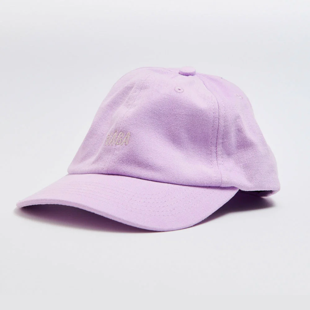 GORRA VÅGA WASHED COTTON - Lilac / Navy Blue