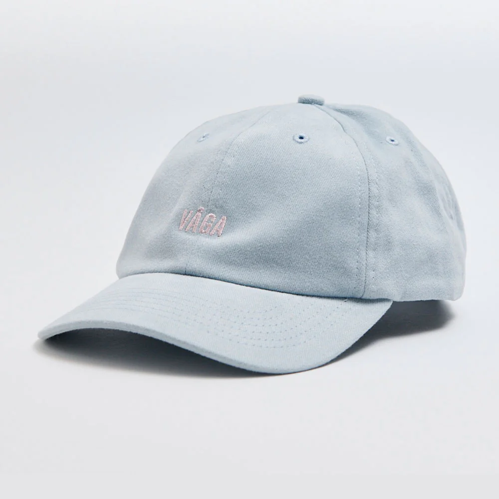 GORRA VÅGA WASHED COTTON - Pastel Blue / Navy Blue