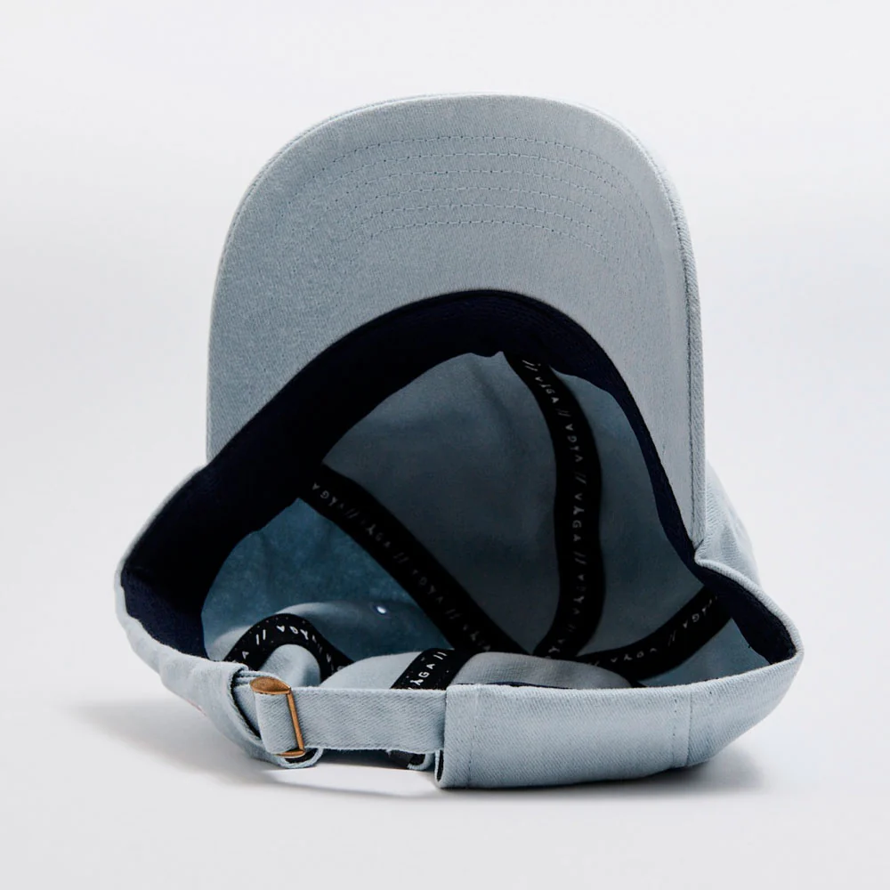 GORRA VÅGA WASHED COTTON - Pastel Blue / Navy Blue - Image 2