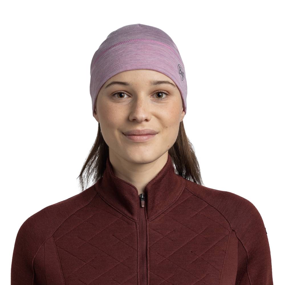 GORRO BUFF MERINO LIGHTWEIGHT - Solid Pansy - Image 2
