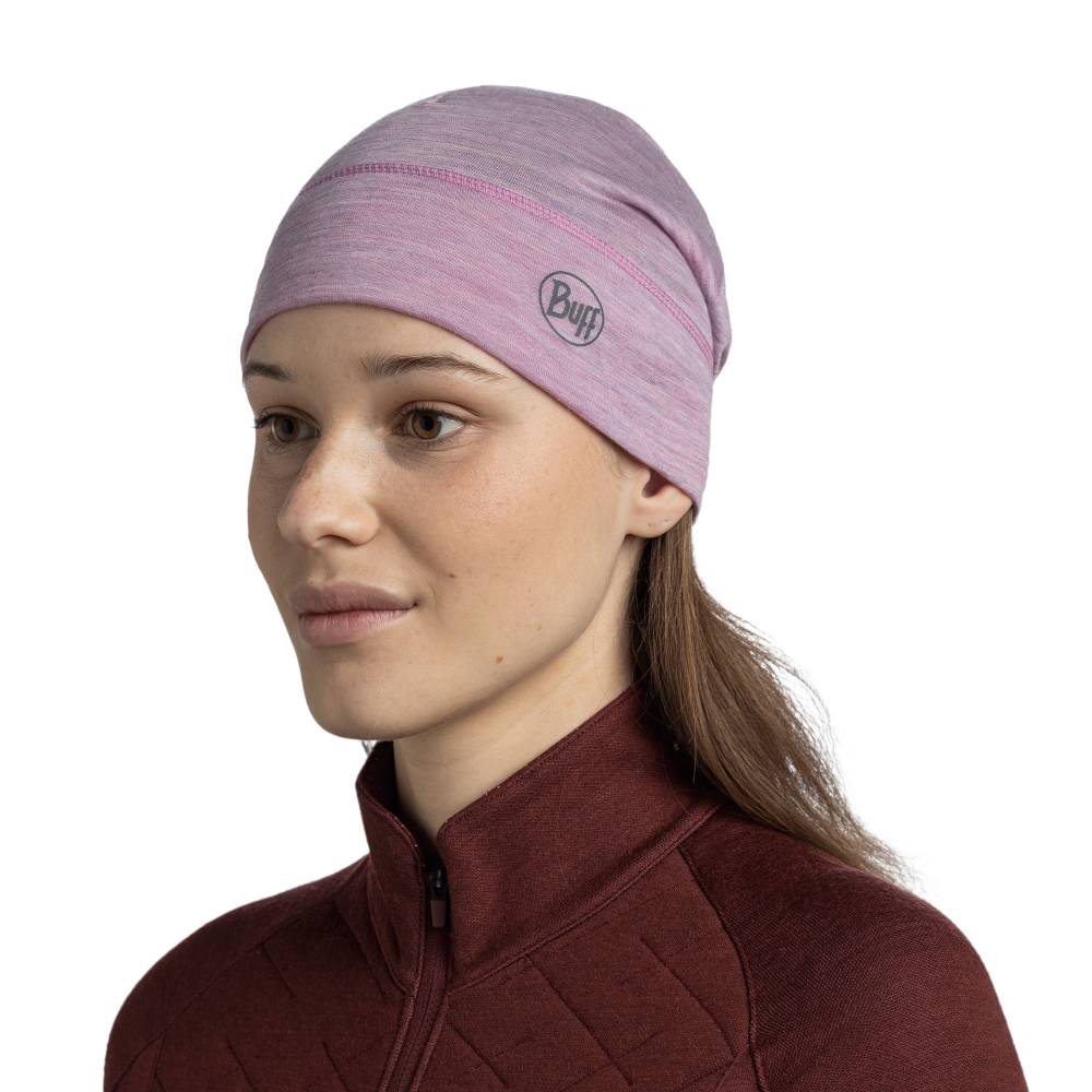 GORRO BUFF MERINO LIGHTWEIGHT - Solid Pansy - Image 3