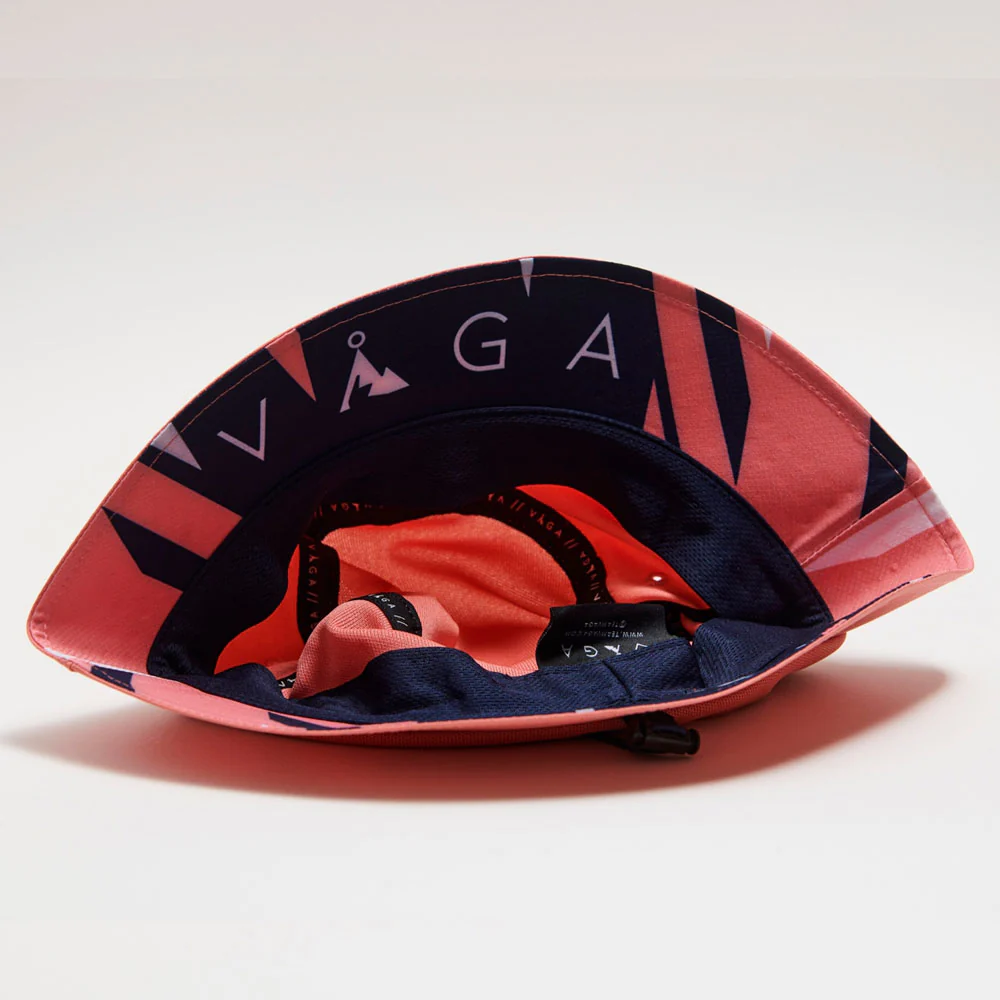 GORRO VÅGA FEATHER RACING - Peach / Navy Blue - Image 2