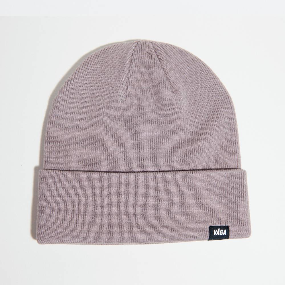 GORRO VÅGA FINE RIB - Dark Taupe