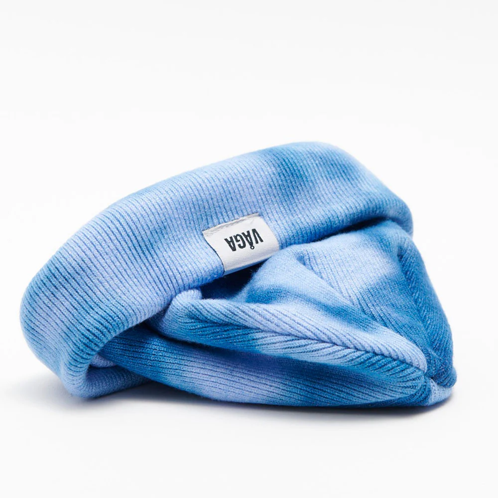 GORRO VÅGA FINE RIB TIE DYE - Blue / Postal Blue - Image 2