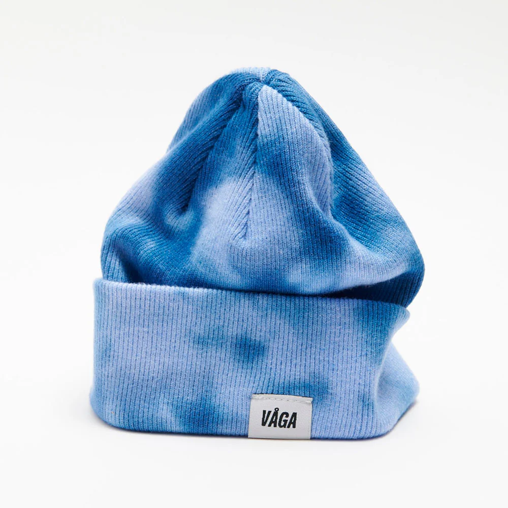 GORRO VÅGA FINE RIB TIE DYE - Blue / Postal Blue - Image 5
