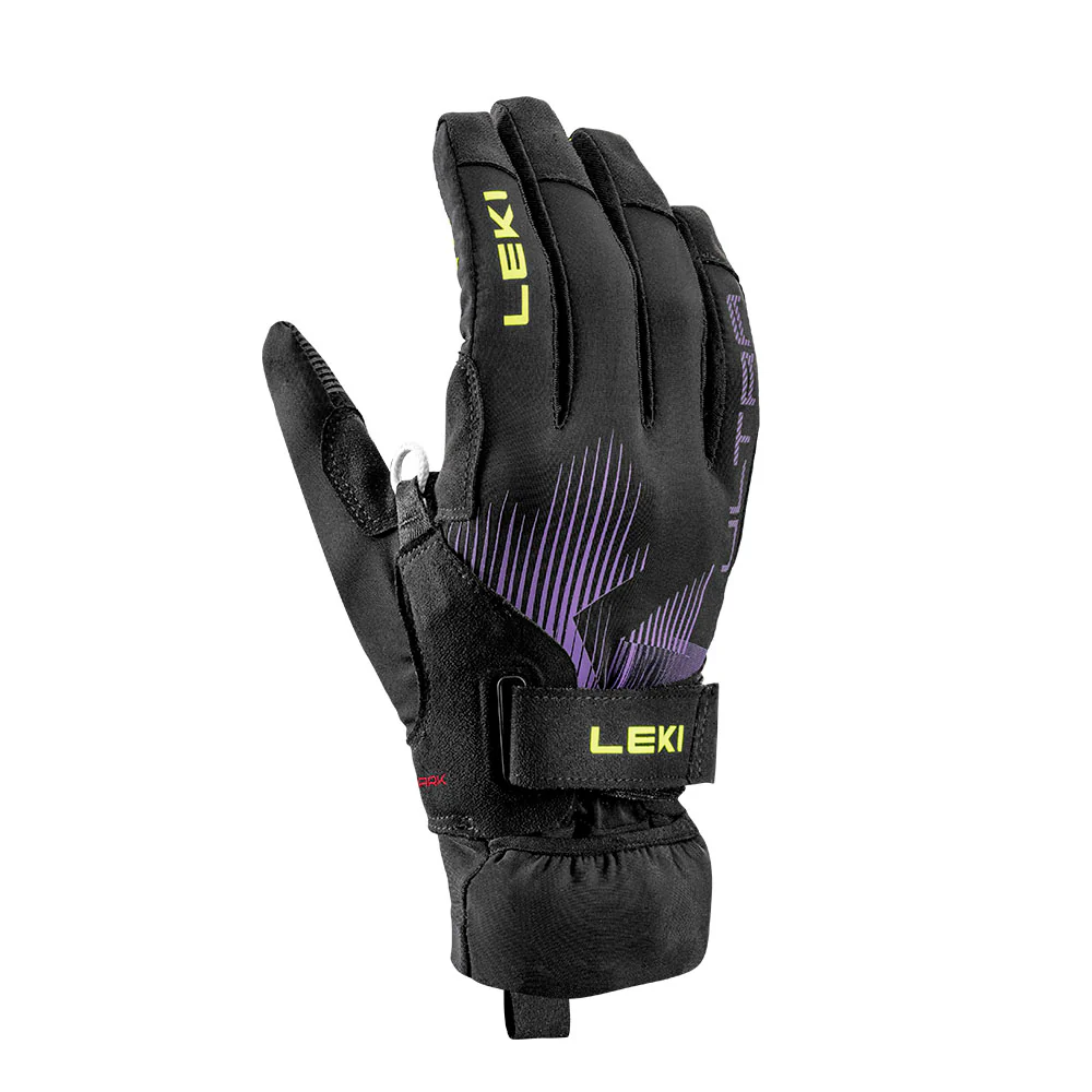 GUANTES LEKI ULTRATRAIL STORM TR - Negro / Amarillo Neón / Violeta