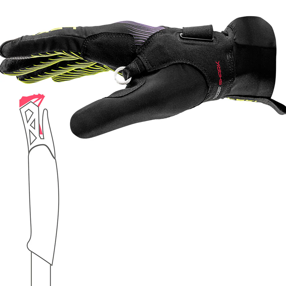GUANTES LEKI ULTRATRAIL STORM TR - Negro / Amarillo Neón / Violeta - Image 8