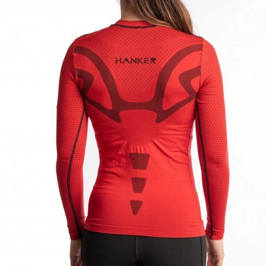 CAMISETA MANGA LARGA HANKER SPORTS DADPA - Rojo - Image 3