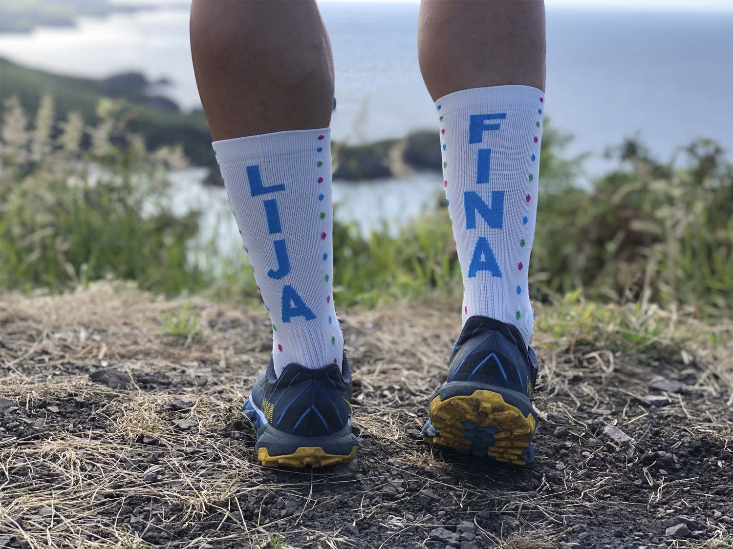 CALCETINES FIND YOUR EVEREST LONG CUT LIJA FINA - Blanco