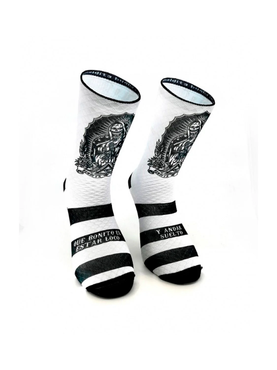 CALCETINES MALDITA BUENA SUERTE - BENDITA LOCURA - Blanco - Image 2