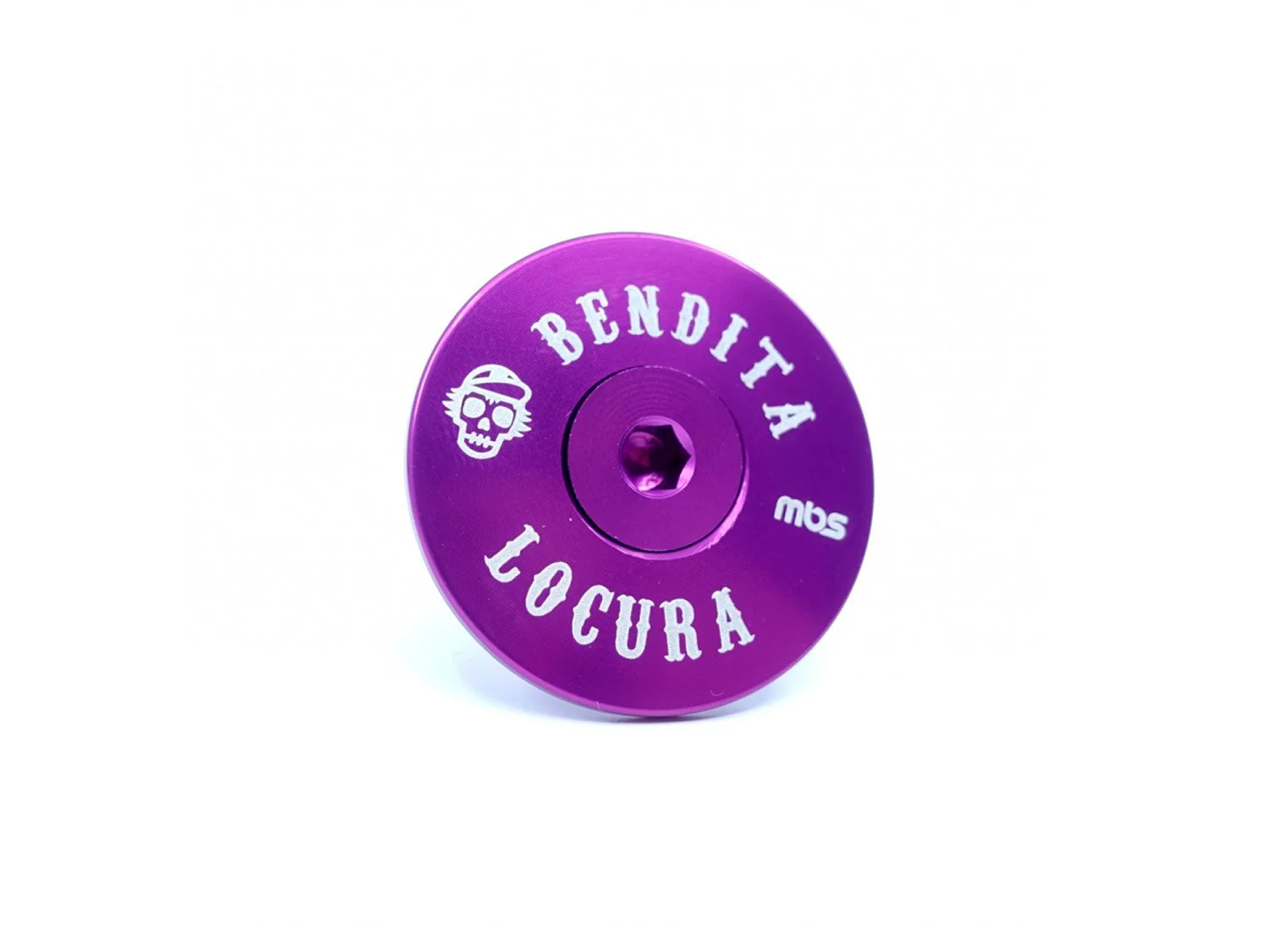 TAPA DE POTENCIA MALDITA BUENA SUERTE - BENDITA LOCURA - Morado