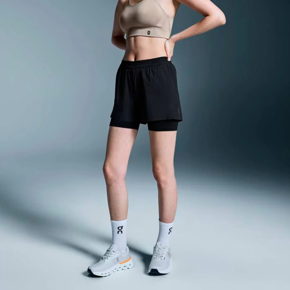 MALLA PANTALÓN ON PERFORMANCE 3″ MUJER - Negro - Image 3