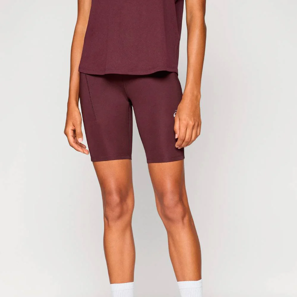 MALLAS ASICS ROAD HIGH WAIST 8" SPRINTER MUJER - Dark Currant