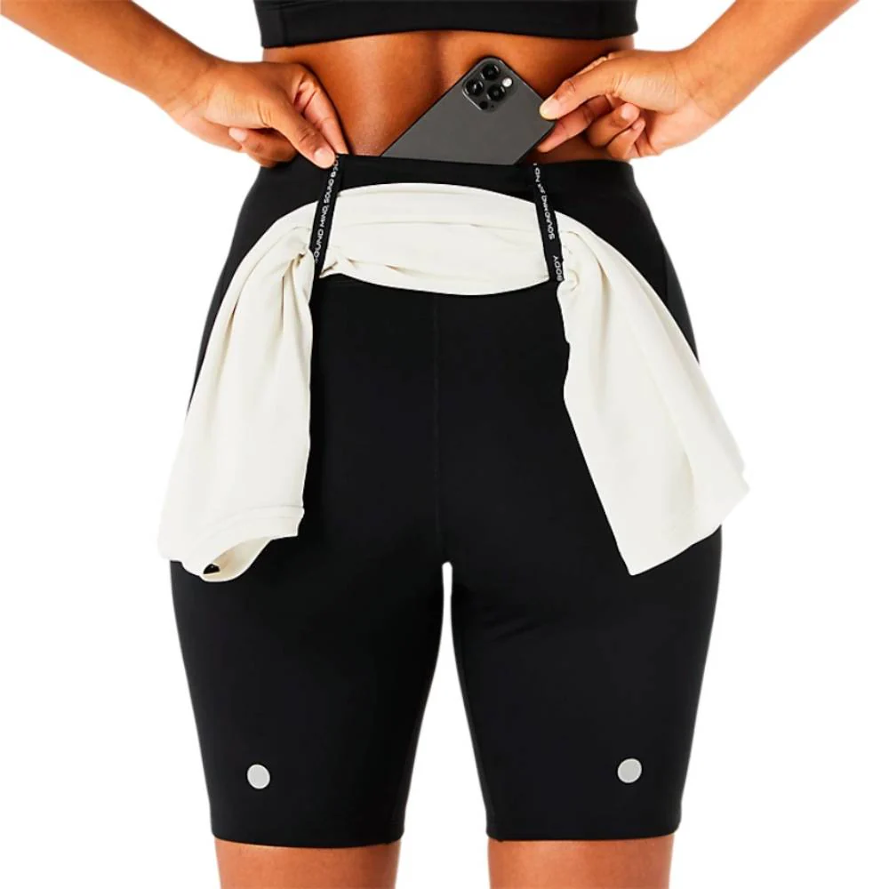 MALLAS ASICS ROAD HIGH WAIST 8" SPRINTER MUJER - Negro - Image 6