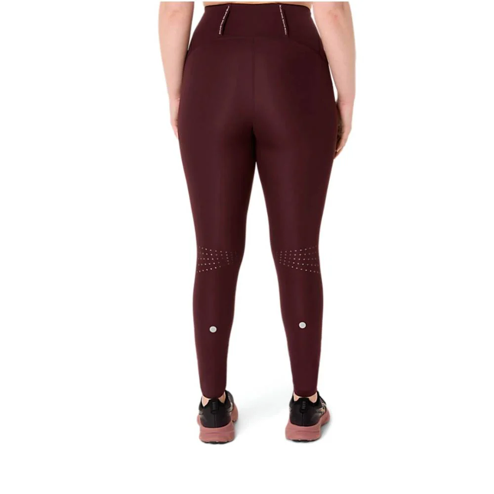 MALLAS ASICS ROAD HIGH WAIST TIGHT MUJER - Dark Currant - Image 2