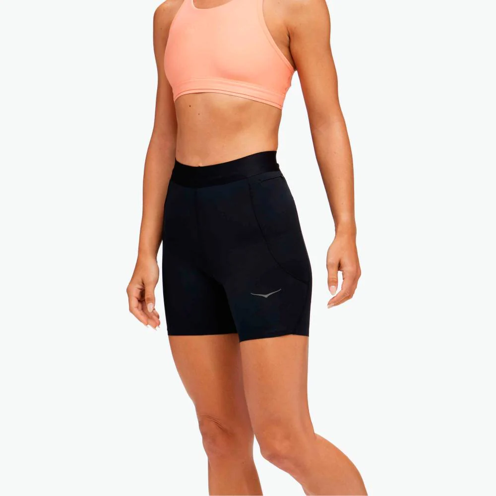 MALLAS HOKA NOVAFLY 6″ KNIT MUJER - Negro