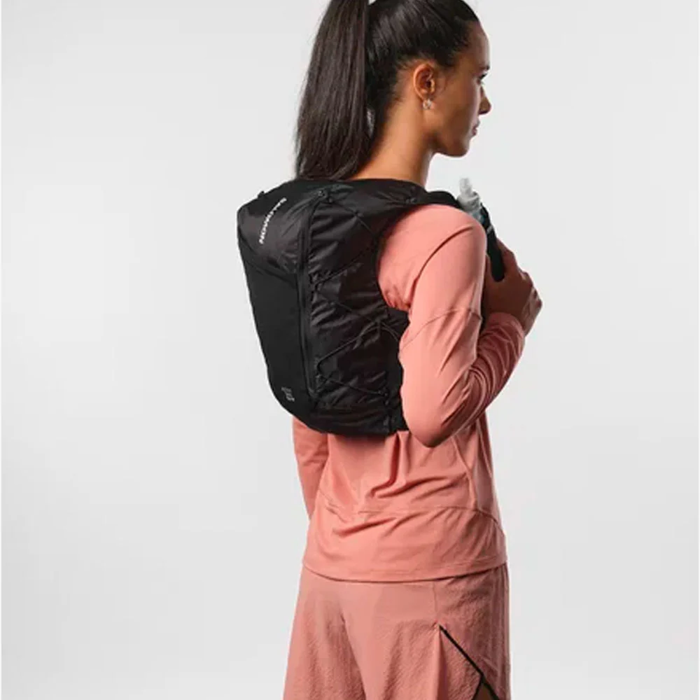 MOCHILA CHALECO SALOMON ACTIVE SKIN 12 MUJER - Black / Metal - Image 4