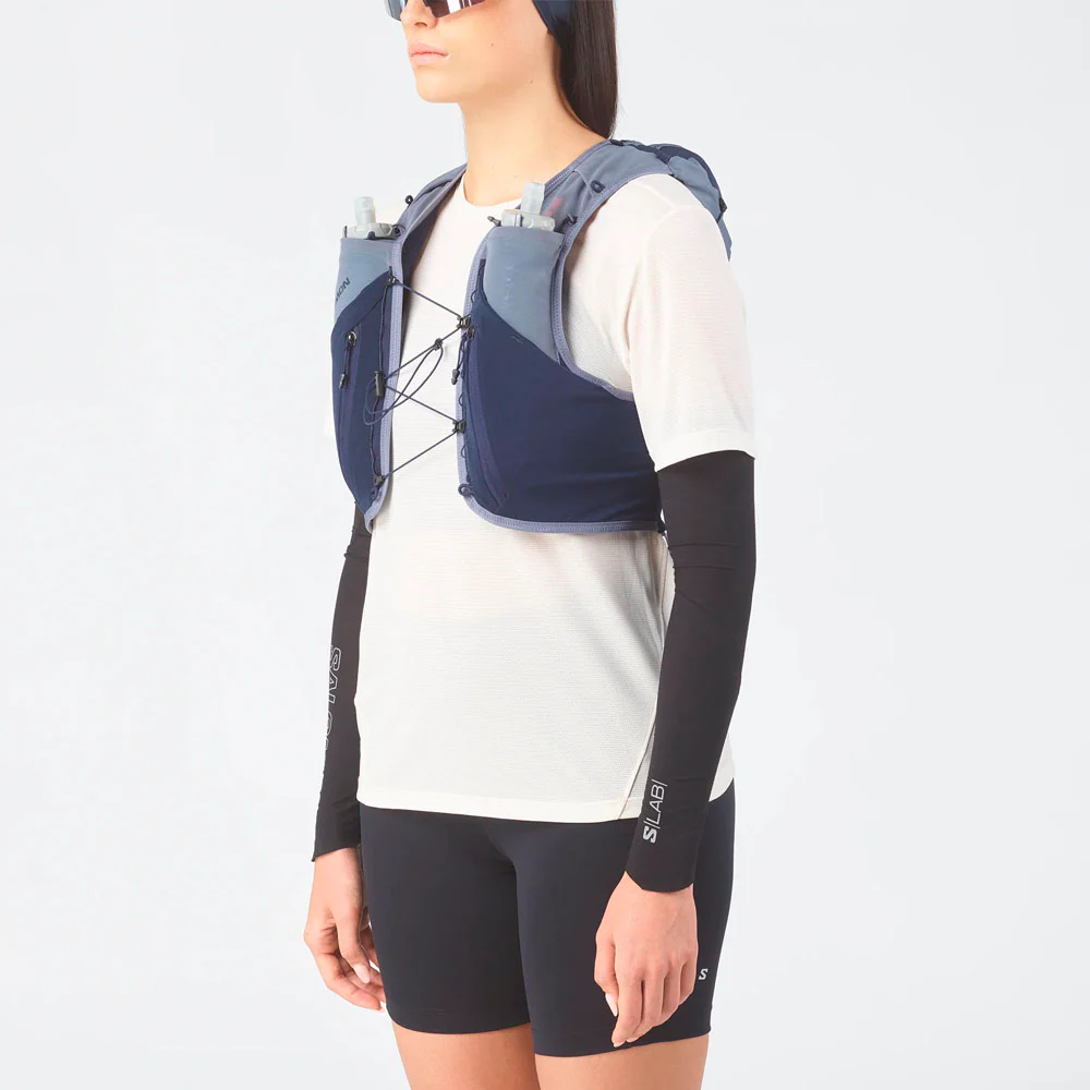 MOCHILA CHALECO SALOMON ADV SKIN 12 - Maritime Blue / Grisaille / Sunny Lime - Image 4