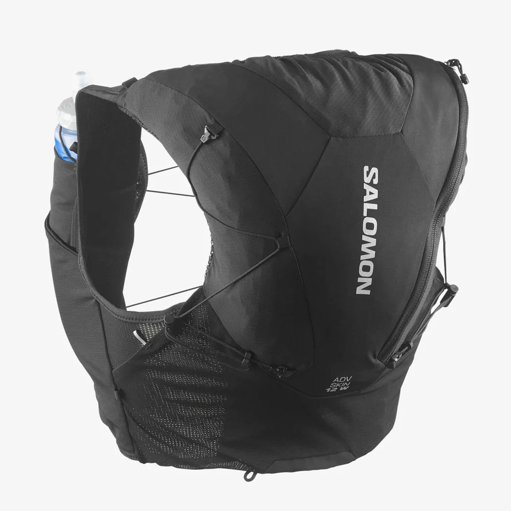 MOCHILA CHALECO SALOMON ADV SKIN 12 MUJER - Black / Asphalt