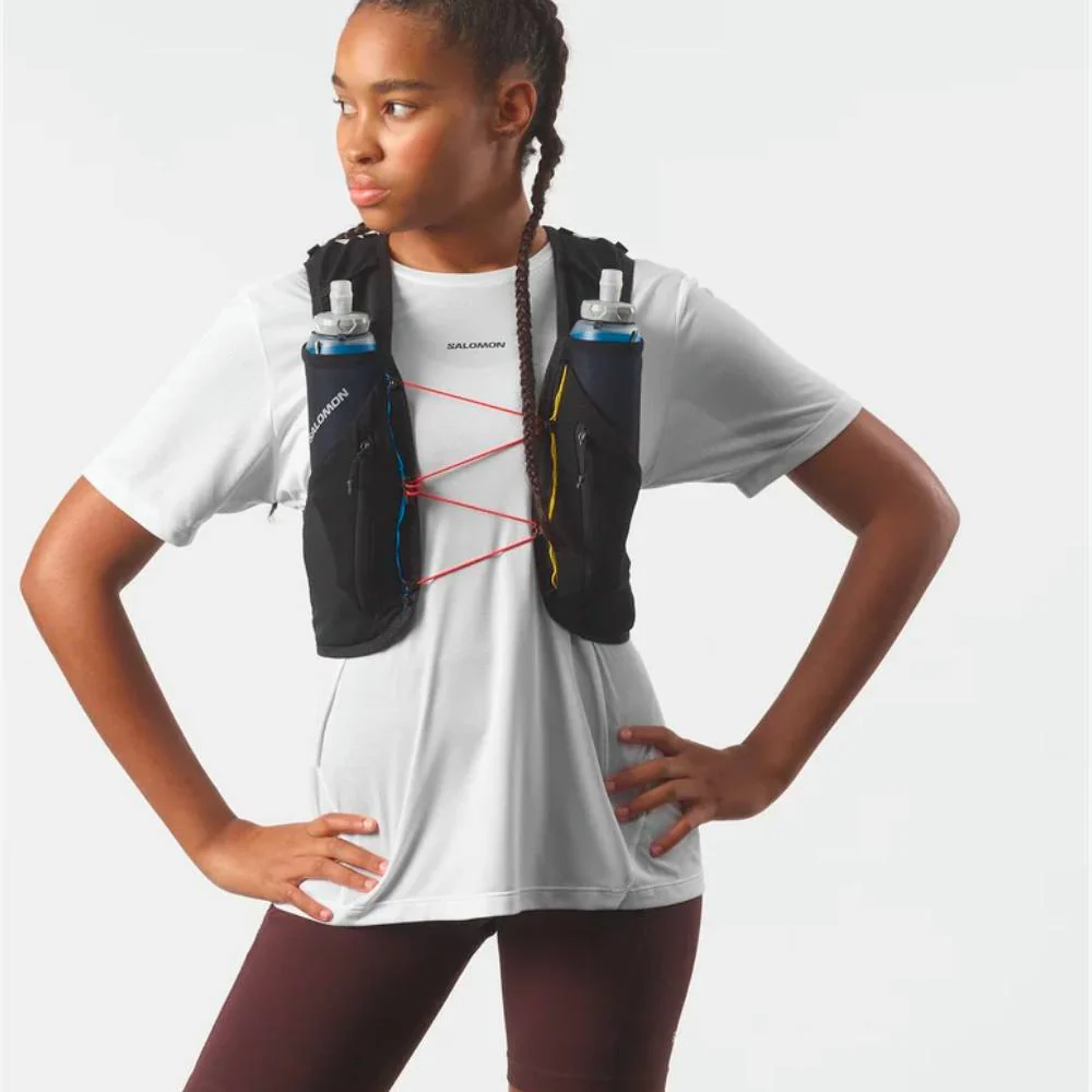 MOCHILA CHALECO SALOMON ADV SKIN 12 - Race Flag / Black / White - Image 5