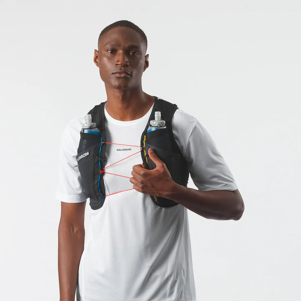 MOCHILA CHALECO SALOMON SENSE PRO 6 - Race Flag / Black / White - Image 4