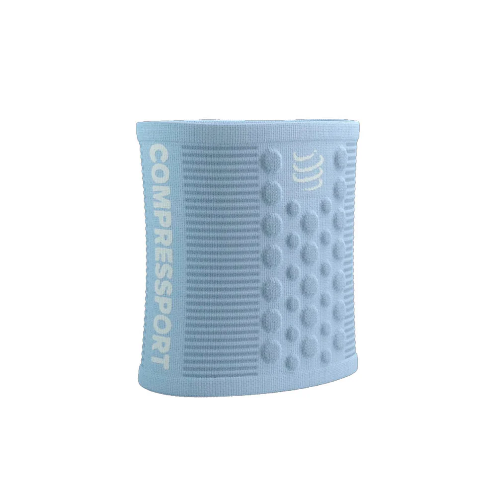 MUÑEQUERAS COMPRESSPORT 3D DOTS - Cashmere Blue / White