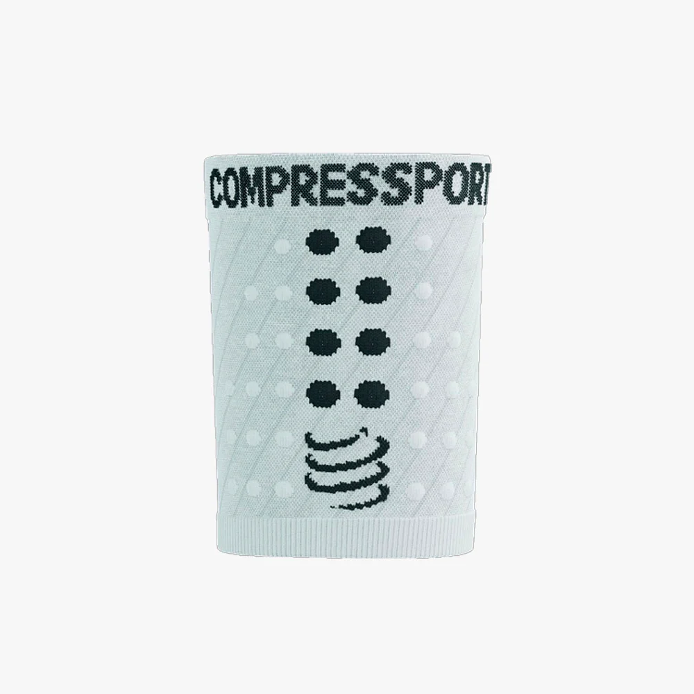 MUÑEQUERAS COMPRESSPORT RACING - White